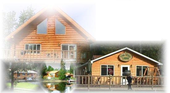 Some of our cabins and the lodge