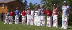 Sack race on Independce Day